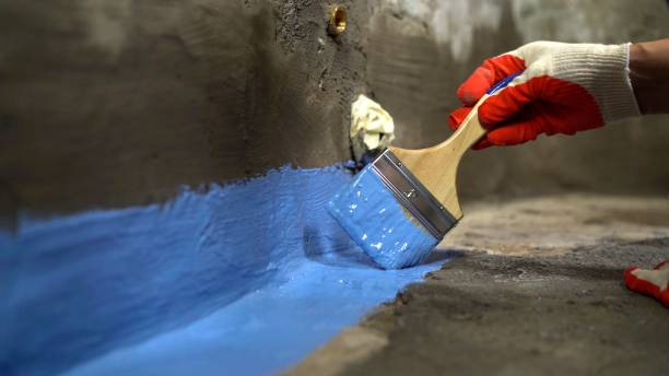 Commercial Waterproofing project at a Wayne, IL business property by SJ Waterproofing Pros